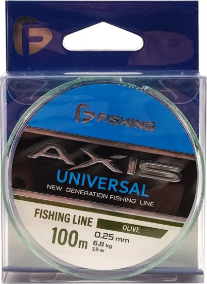 Изображение товара Леска монофильная F-Fishing Axis Universal Line Olive 100м 0.25мм / FRLO-025