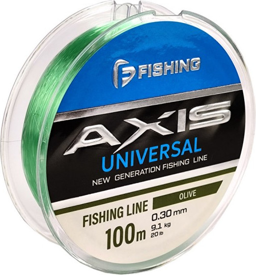 Изображение товара Леска монофильная F-Fishing Axis Universal Line Olive 100м 0.30мм / FRLO-030