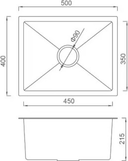 Изображение товара Мойка кухонная Gappo GS5040 (сатин)