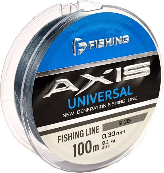 Изображение товара Леска монофильная F-Fishing Axis Universal Line Silver 100м 0.30мм / FRLS-030