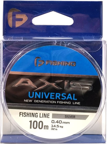 Изображение товара Леска монофильная F-Fishing Axis Universal Line Silver 100м 0.40мм / FRLS-040