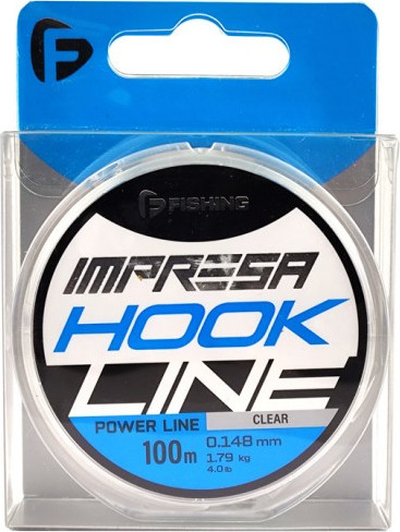 Изображение товара Леска монофильная F-Fishing Impresa Hook Line Clear 100м 0.148мм 1.79кг 4lb / FIMC1-0148