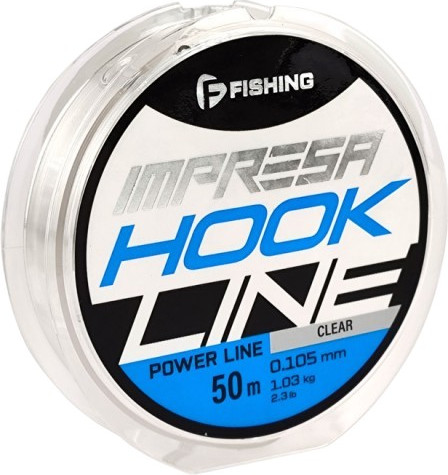 Изображение товара Леска монофильная F-Fishing Impresa Hook Line Clear 50м 0.105мм 1.03кг / FIMC5-0105