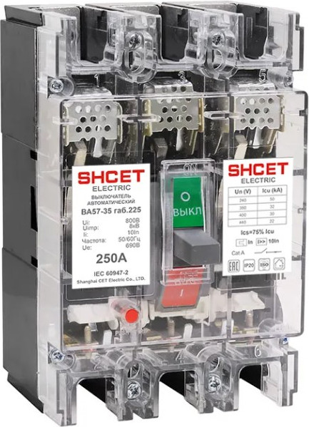 Изображение товара Выключатель автоматический SHCET 57-35 3Р 200А / S0001885