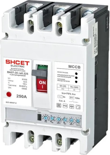 Изображение товара Выключатель автоматический SHCET 57-35 3Р 250А 50kA / S0000577