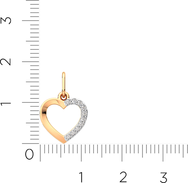 Изображение товара Комплект ювелирных украшений из розового золота ZORKA Сердца 310971.9K.R.ZZ, 440259-9K