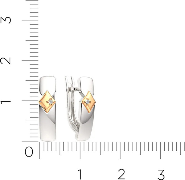 Изображение товара Комплект ювелирных украшений из серебра ZORKA С золотом 03D0059.G14K, 04D0043.G14K, 02D0013.G14K