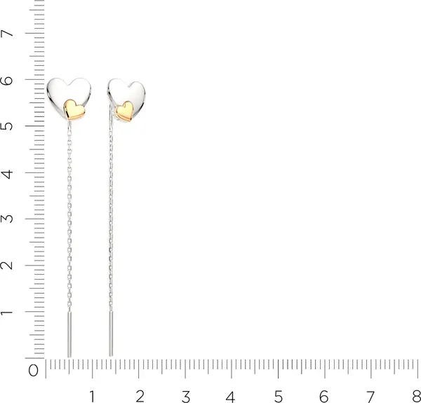 Изображение товара Комплект ювелирных украшений из серебра ZORKA С золотыми вставками 0540027.G14K, 0300412.G14K.ZZ