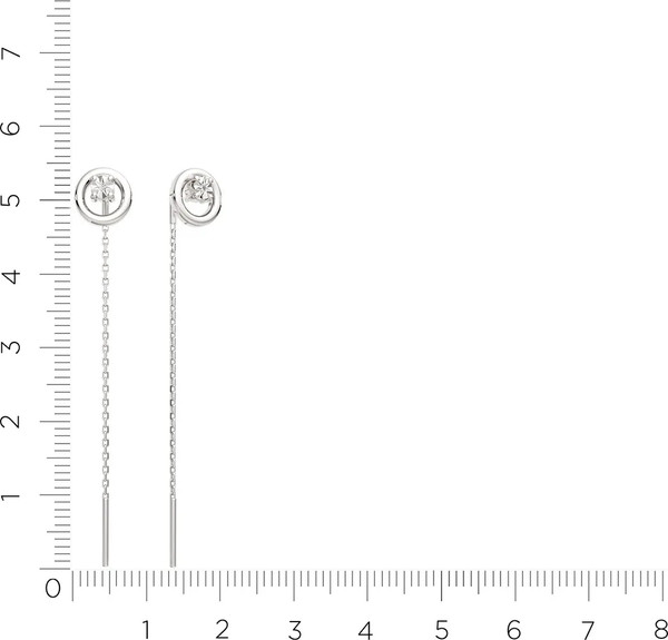 Изображение товара Комплект ювелирных украшений из серебра ZORKA С бриллиантами 06D0078, 03D0125, 03D0105.ZZ