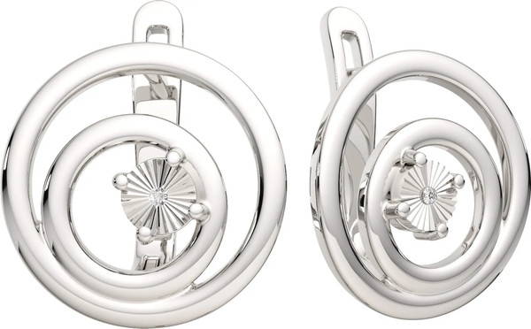 Изображение товара Комплект ювелирных украшений из серебра ZORKA С бриллиантами 06D0078, 03D0125, 03D0105.ZZ