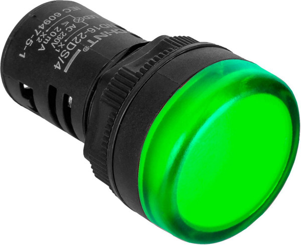 Изображение товара Лампа сигнальная Chint ND16-22DS/4C / 828167 (зеленый)