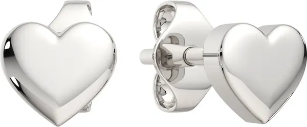 Изображение товара Комплект ювелирных украшений из серебра ZORKA Сердца Колье 0550060, серьги 0300247, серьги 0310235