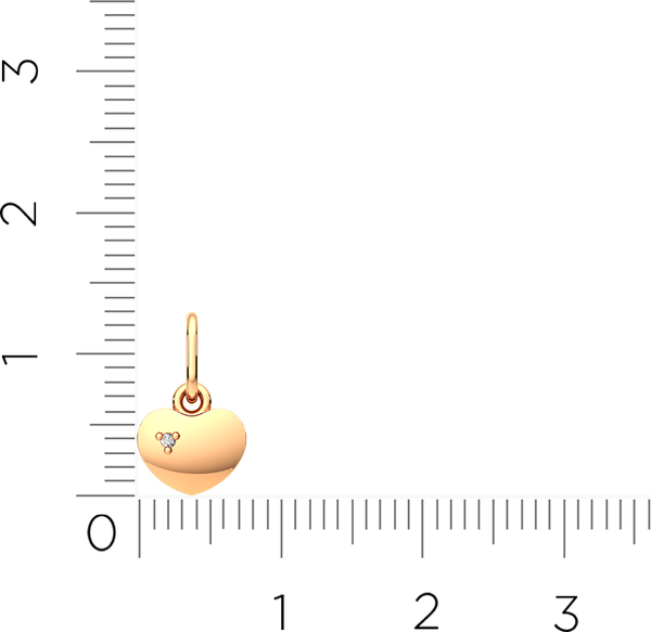 Изображение товара Комплект ювелирных украшений из розового золота ZORKA Сердца 4D0073.14K.R, 3D0077S.14K.R
