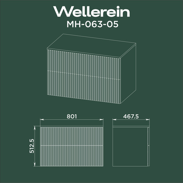 Изображение товара Тумба под умывальник Wellerein AMAL 06305