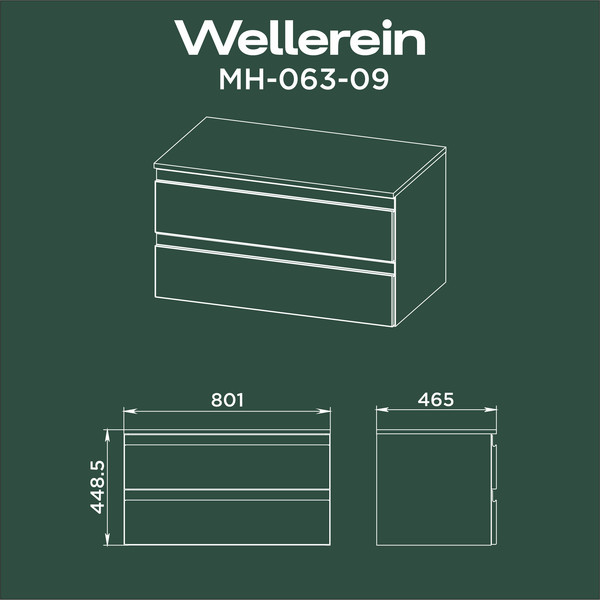 Изображение товара Тумба под умывальник Wellerein AMAL 06309