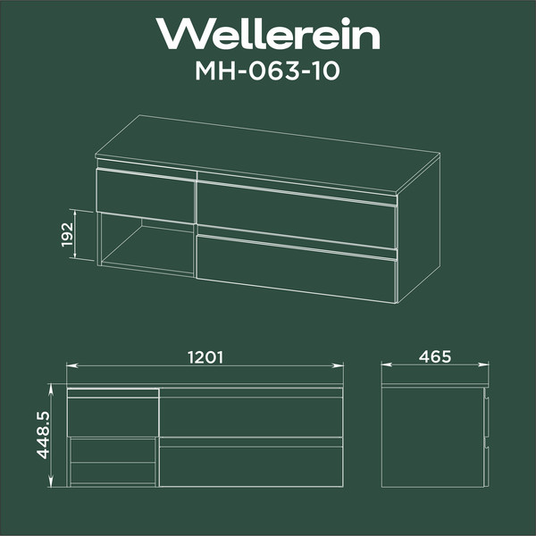 Изображение товара Тумба под умывальник Wellerein AMAL 06310