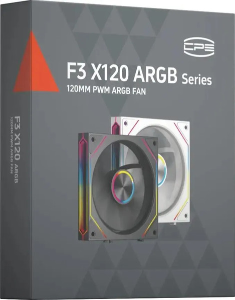 Изображение товара Вентилятор для корпуса PCCooler F3 X120 WH ARGB / F3X120-WHAC112-GL (белый)