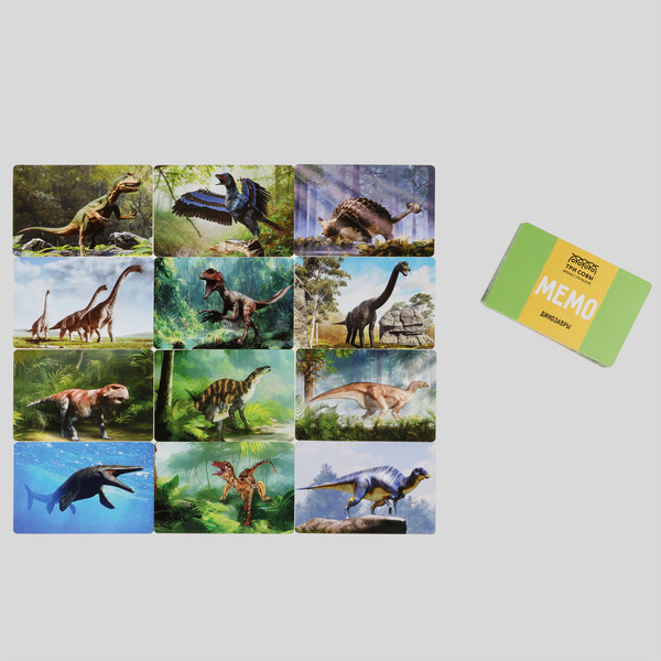Изображение товара Настольная игра Три совы Мемо. Динозавры / НИ_67059
