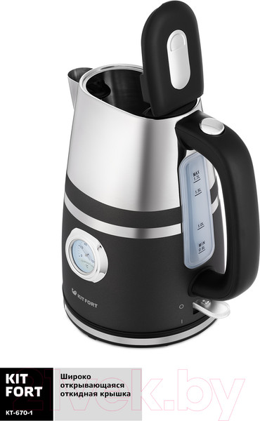 Изображение товара Электрочайник Kitfort KT-670-1 (графит)