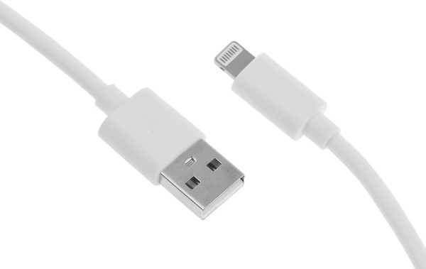 Изображение товара Кабель KingPrice KP-USBAL-1M (1м, белый)