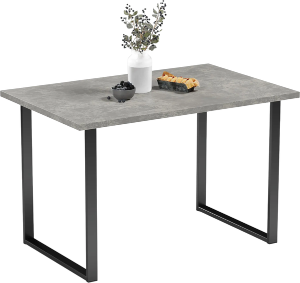 Изображение товара Обеденный стол Mio Tesoro Tako 100x60 (бетонный камень/черный)