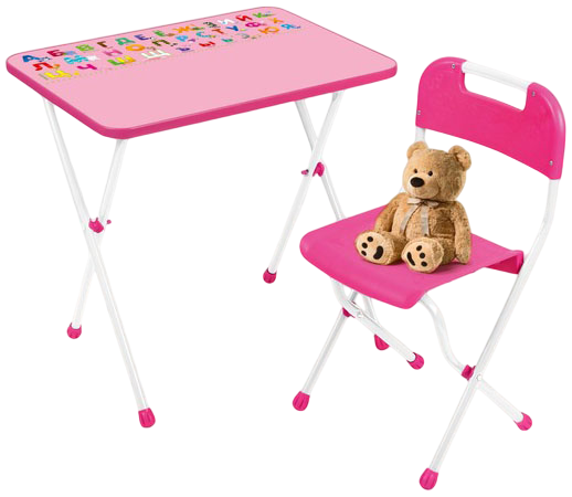Изображение товара Комплект мебели с детским столом Ника INKFS1/Pink (розовый)