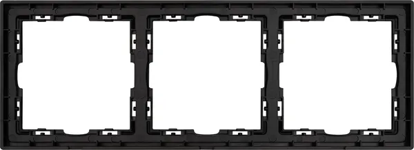 Изображение товара Рамка для выключателей и розеток Arlight FRM-NOBE-SFPL-3-BK / 054220