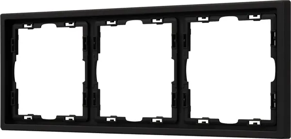 Изображение товара Рамка для выключателей и розеток Arlight FRM-NOBE-SFPL-3-BK / 054220