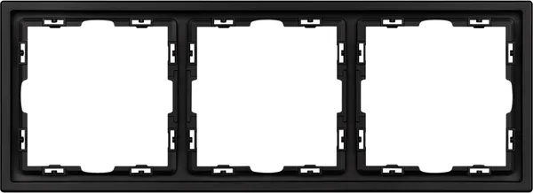 Изображение товара Рамка для выключателей и розеток Arlight FRM-NOBE-SFPL-3-BK / 054220