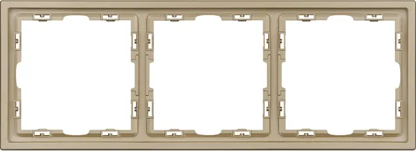 Изображение товара Рамка для выключателей и розеток Arlight FRM-NOBE-SFPL-3-GD / 054221