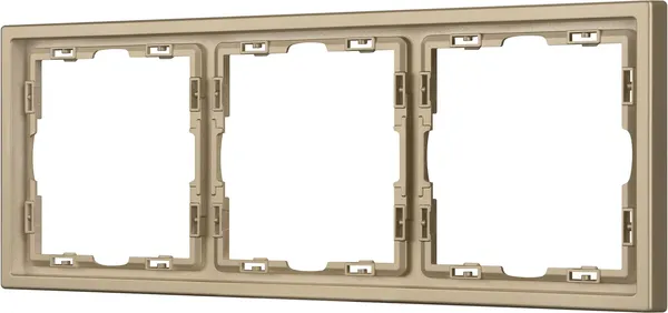 Изображение товара Рамка для выключателей и розеток Arlight FRM-NOBE-SFPL-3-GD / 054221
