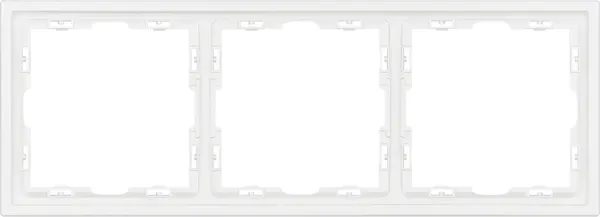 Изображение товара Рамка для выключателей и розеток Arlight FRM-NOBE-SFPL-3-WH / 054219