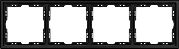 Изображение товара Рамка для выключателей и розеток Arlight FRM-NOBE-SFPL-4-BK / 054224