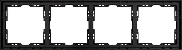 Изображение товара Рамка для выключателей и розеток Arlight FRM-NOBE-SFPL-4-BK / 054224