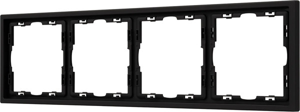 Изображение товара Рамка для выключателей и розеток Arlight FRM-NOBE-SFPL-4-BK / 054224
