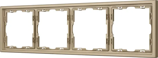 Изображение товара Рамка для выключателей и розеток Arlight FRM-NOBE-SFPL-4-GD / 054225