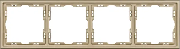 Изображение товара Рамка для выключателей и розеток Arlight FRM-NOBE-SFPL-4-GD / 054225