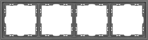 Изображение товара Рамка для выключателей и розеток Arlight FRM-NOBE-SFPL-4-GR / 054226