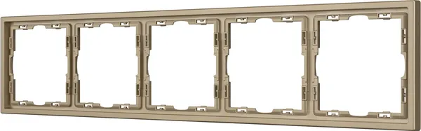 Изображение товара Рамка для выключателей и розеток Arlight FRM-NOBE-SFPL-5-GD / 054229