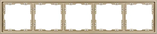 Изображение товара Рамка для выключателей и розеток Arlight FRM-NOBE-SFPL-5-GD / 054229