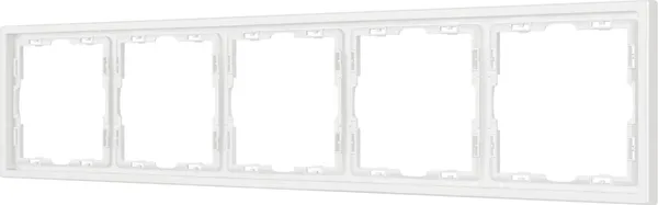 Изображение товара Рамка для выключателей и розеток Arlight FRM-NOBE-SFPL-5-WH / 054227