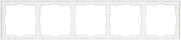 Изображение товара Рамка для выключателей и розеток Arlight FRM-NOBE-SFPL-5-WH / 054227