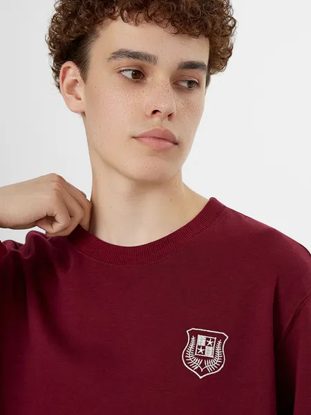 Изображение товара Свитшот Mark Formelle 121939 (р.96-170/176, бордо/632-D вышивка)