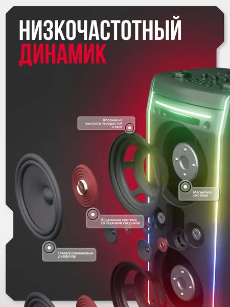 Изображение товара Портативная акустика Урал Молния 10000