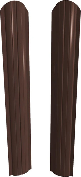 Изображение товара Штакетник металлический Скайпрофиль Европланка-Ислочь 108 Пэ RAL8017 (1.7м, 10шт)