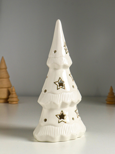 Изображение товара Световая фигурка Sima-Land Елочка и звезды / 10876077