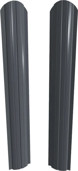 Изображение товара Штакетник металлический Скайпрофиль Европланка-Ислочь 108 Пэ RAL7024 (1.7м, 10шт)