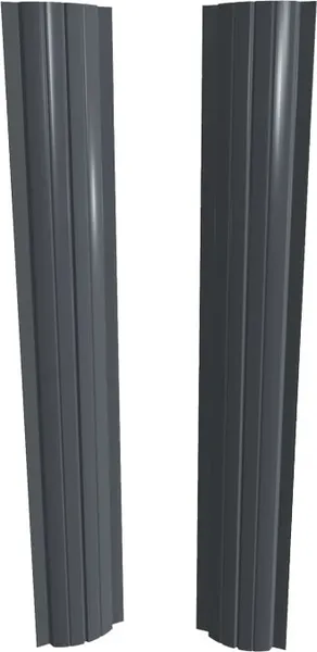 Изображение товара Штакетник металлический Скайпрофиль Европланка-Ислочь 108 прямой Пэ RAL7024 (1.7м, 10шт)