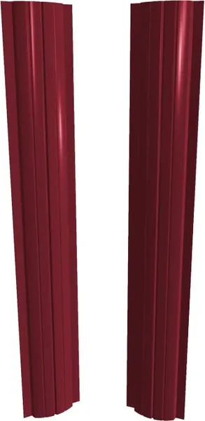 Изображение товара Штакетник металлический Скайпрофиль Европланка-Ислочь 108 прямой Пэ RAL3005/3005 (1.7м, 10шт)