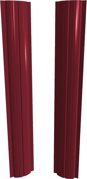 Изображение товара Штакетник металлический Скайпрофиль Европланка-Ислочь 108 прямой Пэ RAL3005 (1.7м, 10шт)